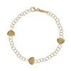 Golden hearts bracelet