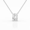 Solitaire Necklace (Emerald Cut)
