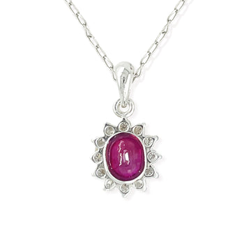 Diamond And Ruby Necklace