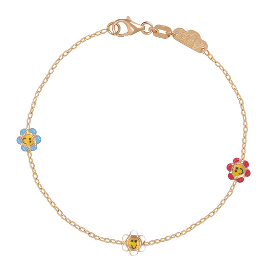 Smiley Flower Bracelet