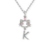 "Maya The Kitten" Necklace With The Letter "K"