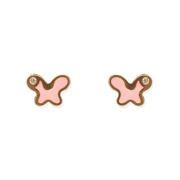 Cute Pink Butterfly Earrings