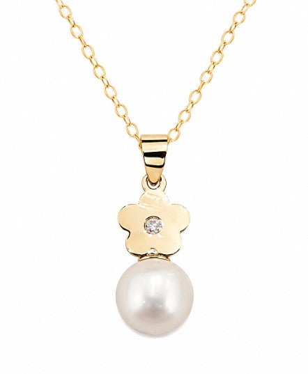 Flower Pearl Necklace