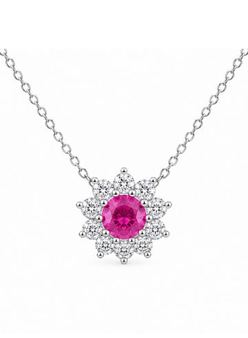 Ruby Diamond Necklace