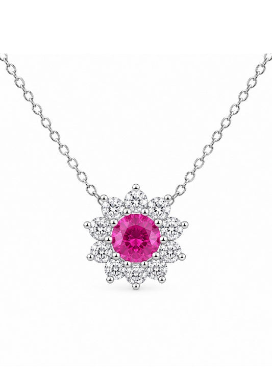 Ruby Diamond Necklace