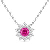 Ruby Diamond Necklace