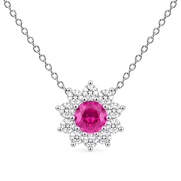 Ruby Diamond Necklace
