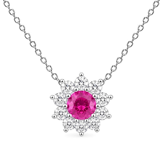 Ruby Diamond Necklace