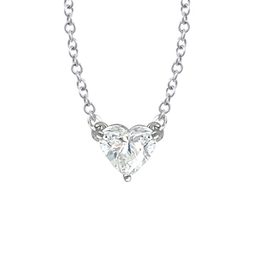 Heart Shaped Diamond Necklace