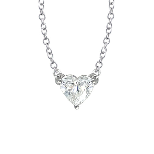 Heart Shaped Diamond Necklace