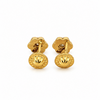 Yellow Flower Diamond Earrings