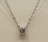 Princess Cut Solitaire Necklace