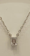 Solitaire Necklace (Emerald Cut)