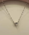 Solitaire Necklace(Heart Cut)