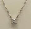 Solitaire Necklace (Princess Cut)
