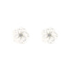 White Floral Earrings