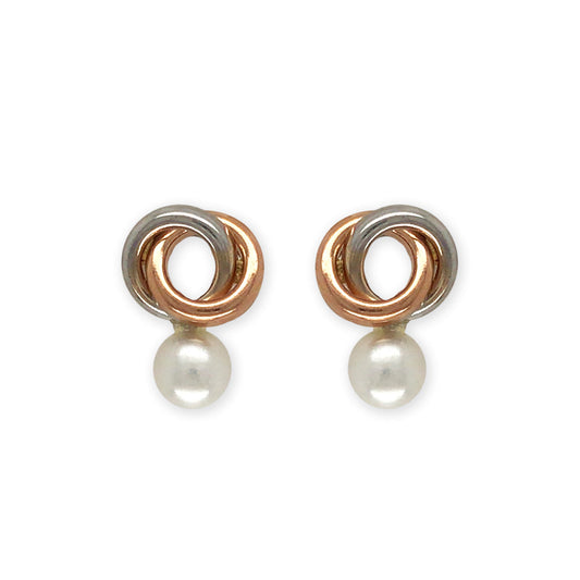 Gold & Pearl Earrings