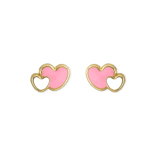 Twin Heart Shape Earrings
