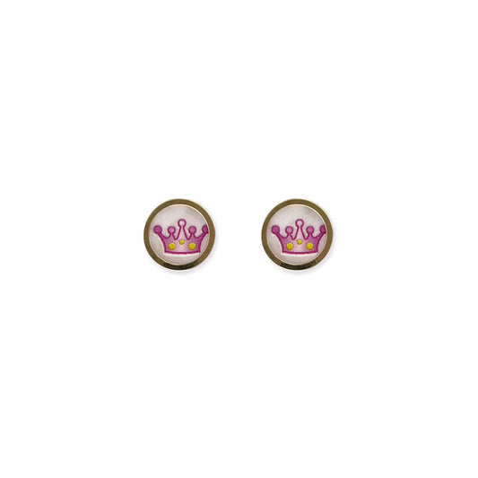 Crown Gold Earrings