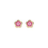 Flower Shape Gold Earrings