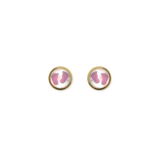 Little Steps Gold Earrings
