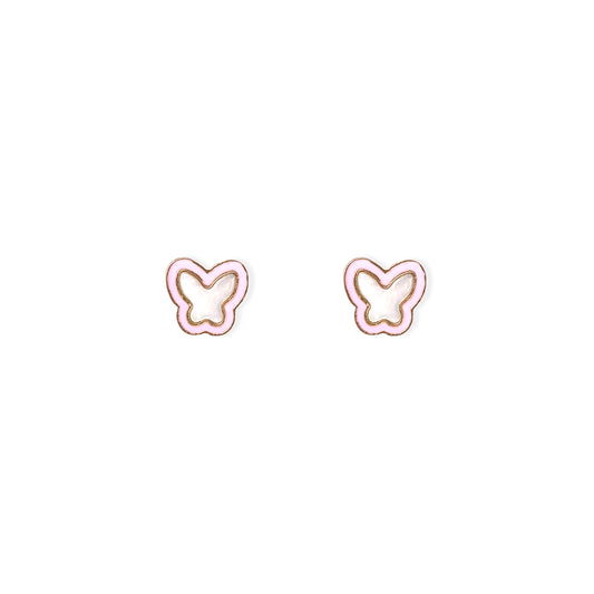 Butterfly Shape Gold Earrings