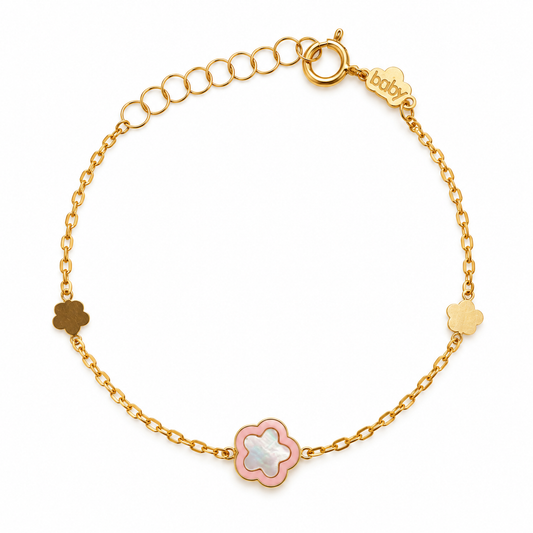 Pink Flower Bracelet