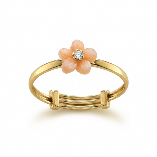 Floral Gold & Diamond Rings