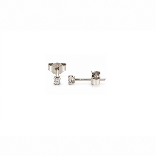 Baby Solitaire Diamond Earrings Stud