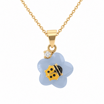 Ladybug Flower Necklace
