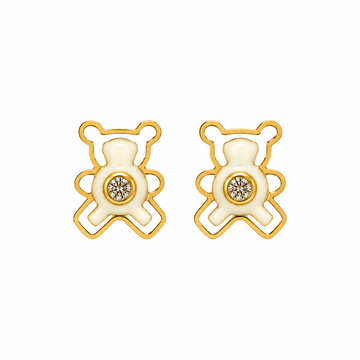 Teddy Bear Stud Earrings