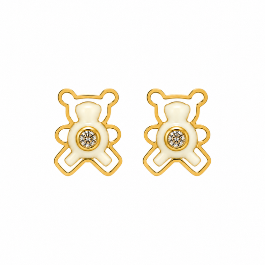 Teddy Bear Stud Earrings