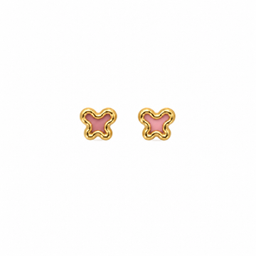 Pink Butterfly Earrings