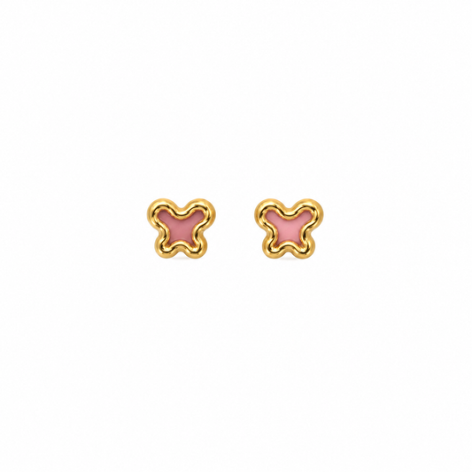Pink Butterfly Earrings