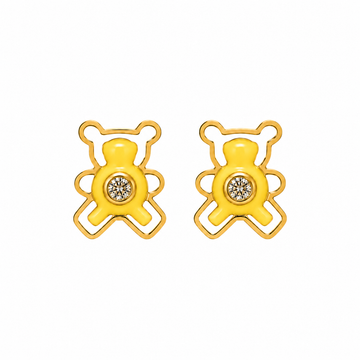Teddy Bear Stud Earrings