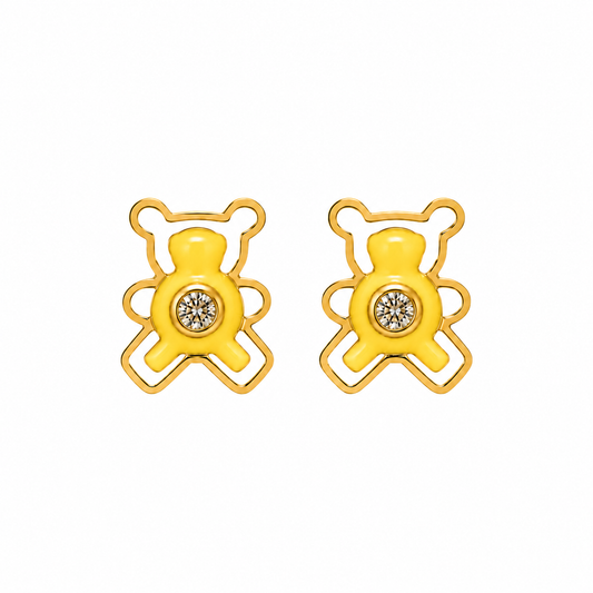 Teddy Bear Stud Earrings