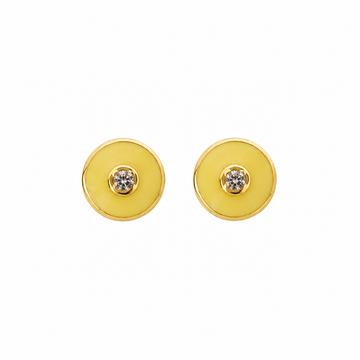 Round Stud Earrings