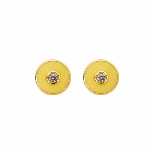 Round Stud Earrings