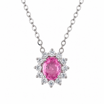 Pink Sapphire Necklace