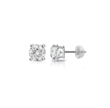 Baby Solitaire Diamond Earrings Stud