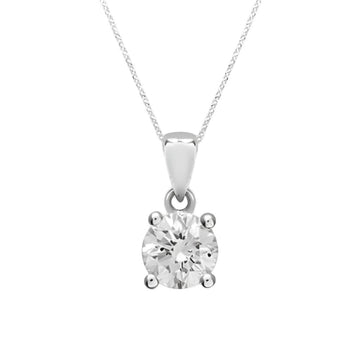 Baby Solitaire Diamond Necklace