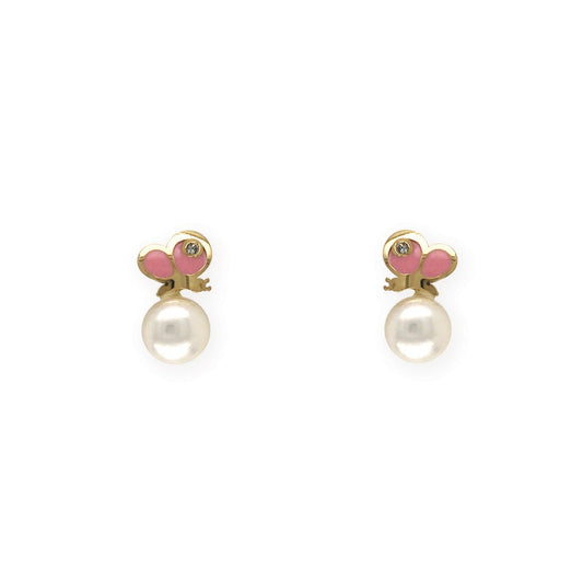 Butterfly Pearl Earrings