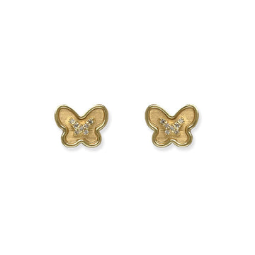 Golden Butterfly Earrings