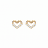 Little Heart Diamond Stud Earrings