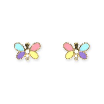 Multi Color Butterfly Earrings