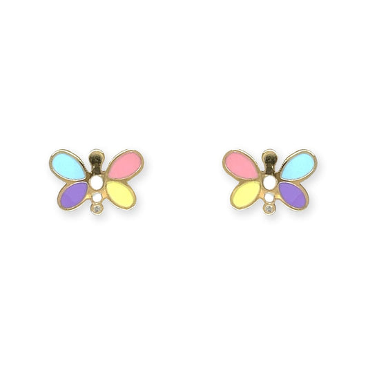 Multi Color Butterfly Earrings