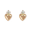 Diamond Heart Earrings