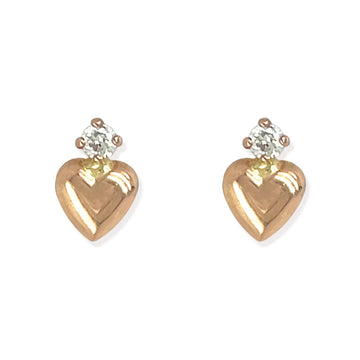 Diamond Heart Earrings