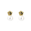 Diamond Pearl Earrings