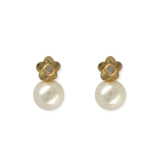 Diamond & Pearl Earrings